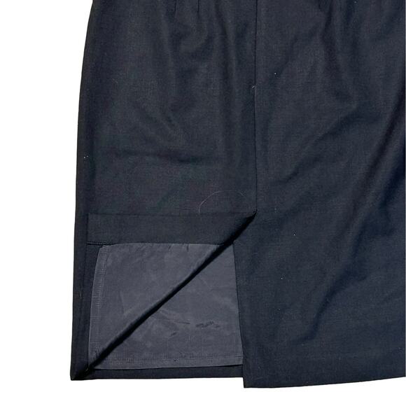 Banana Republic Black Wool Stretch Pencil Skirt Size 8 Made in Italy - Picture 5 of 6